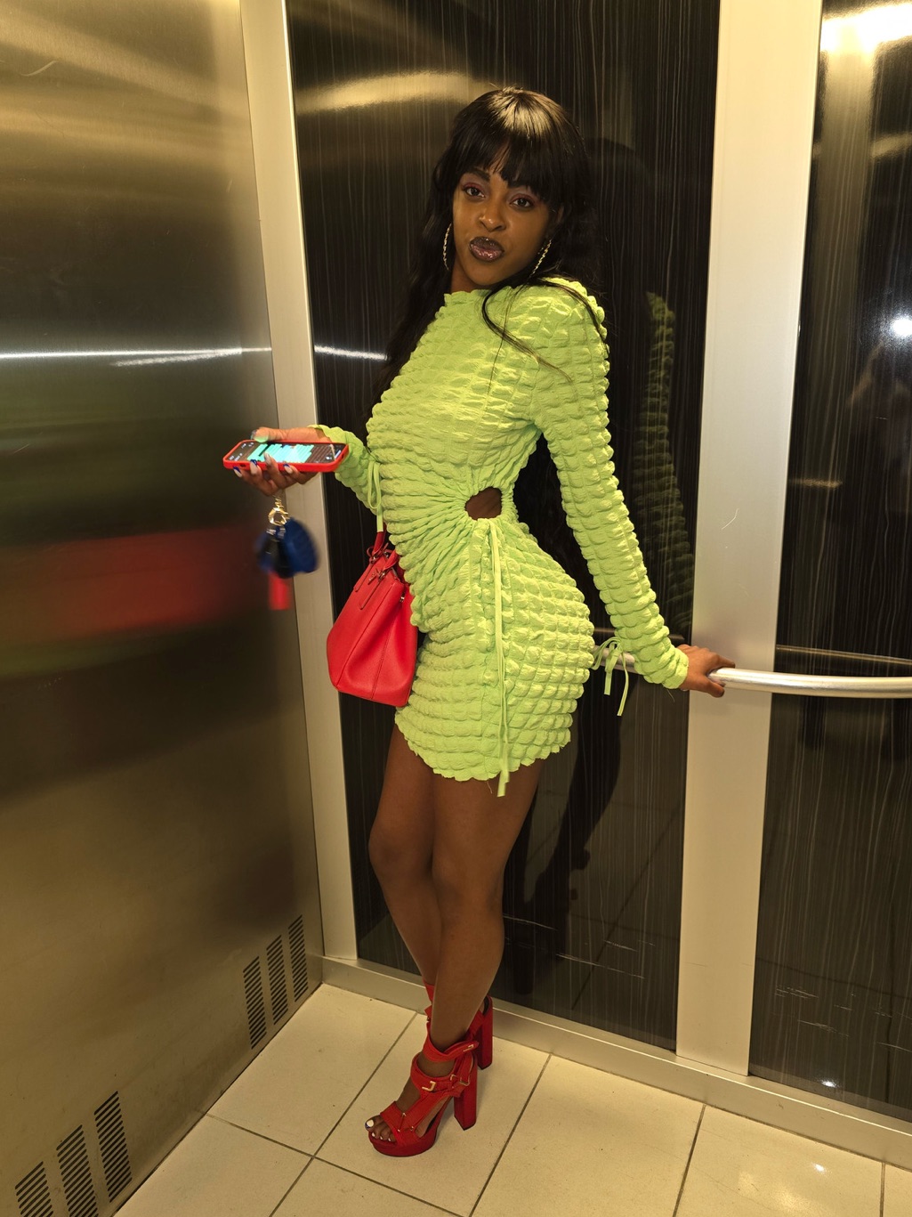 Lime Green Dress